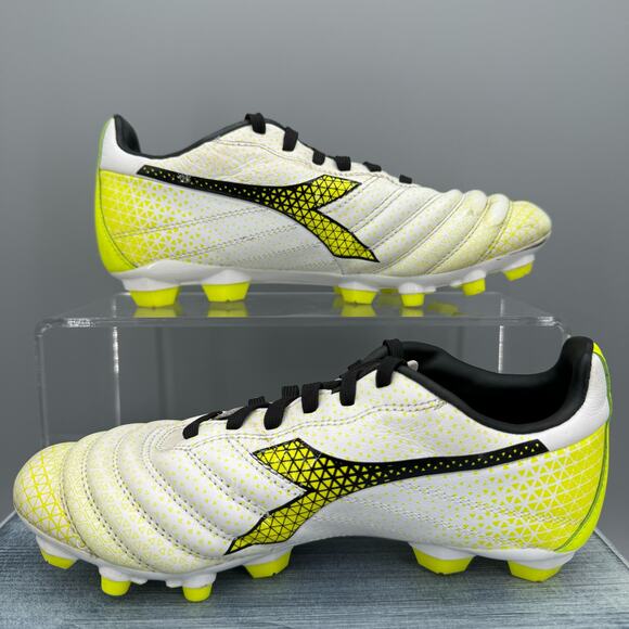 Diadora Women’s Brazil Elite GR LT LP12 FG Soccer Cleat White Size 5.5 - Picture 2 of 11